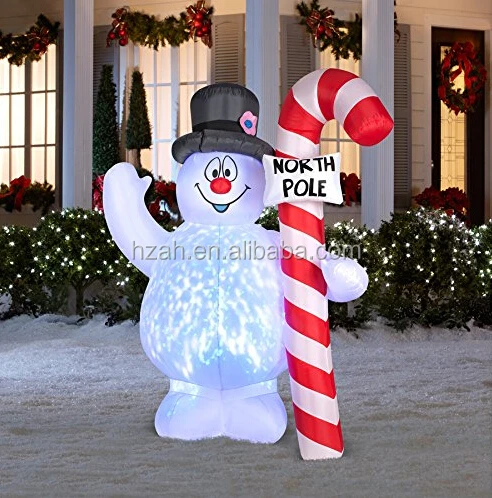 Frosty Inflatable Snowman Yard Decorations Buy Inflatable