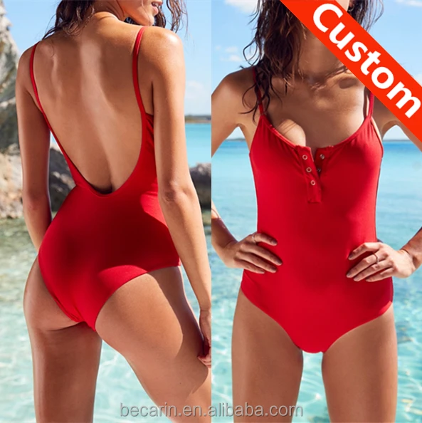 one piece open back