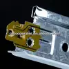 Suspended Ceiling T grid/3d grooved t bar/alloy end/ white black