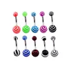 Plastic belly navel ring wholesale acrylic navel piercing cheap piercing jewelry