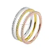 PES Fashion Jewelry! Endless Eternity 3-Row Unisex Stackable Ring (PES6-1402)