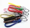 Wholesale Woven Rope Braided Leather KeyChain Key Chain Keyring