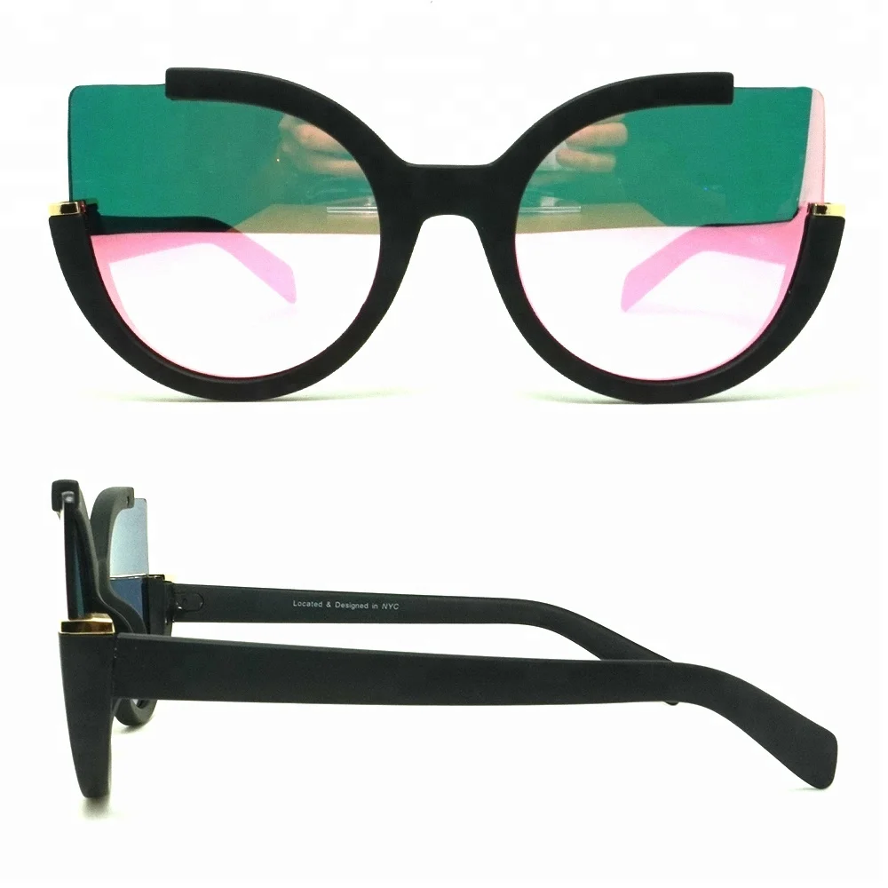 

Promotional PC Sunglasses UV400 Funny Sunglasses Party Favors Ready to Ship Sunglasses 2024 Cat Eye Sun Glasses Half Rim Women