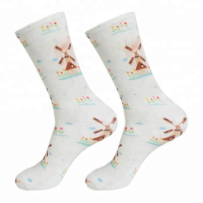 
Custom Athletic 360 Sublimation Digital Print Socks 