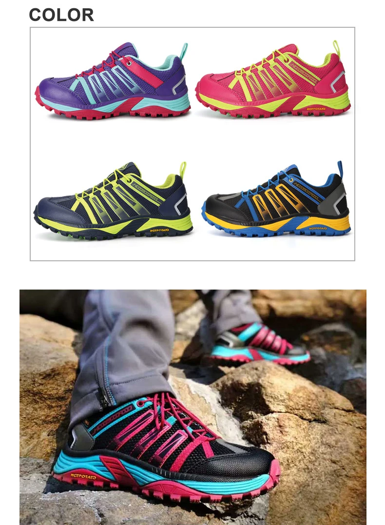 Waterproof Mesh Trail Running Shoes Breathable Fast Hiking Sneaker