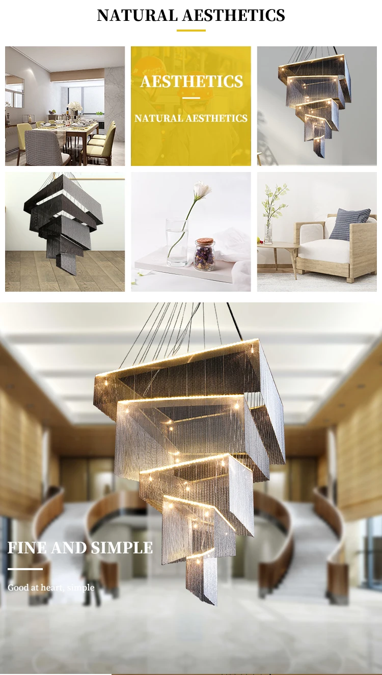 Luxury vintage lighting fixtures iron big decorative chandelier for shopping mall