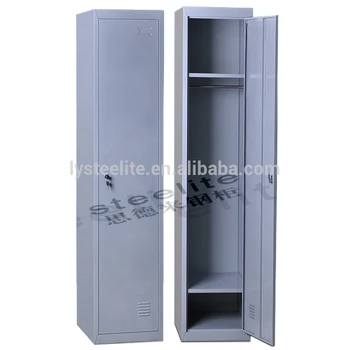 Cheap 1 Door Army Steel Hanging Clothes Wardrobe Cabinet Single