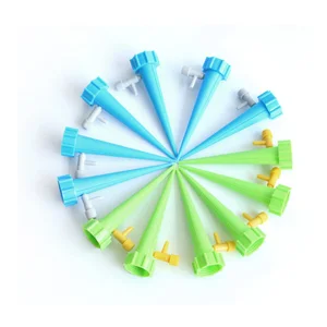 Image of 12 x Plant Waterer Self Watering Spikes Devices With Slow Release Control Valve Switch Automatic Vacation Drip