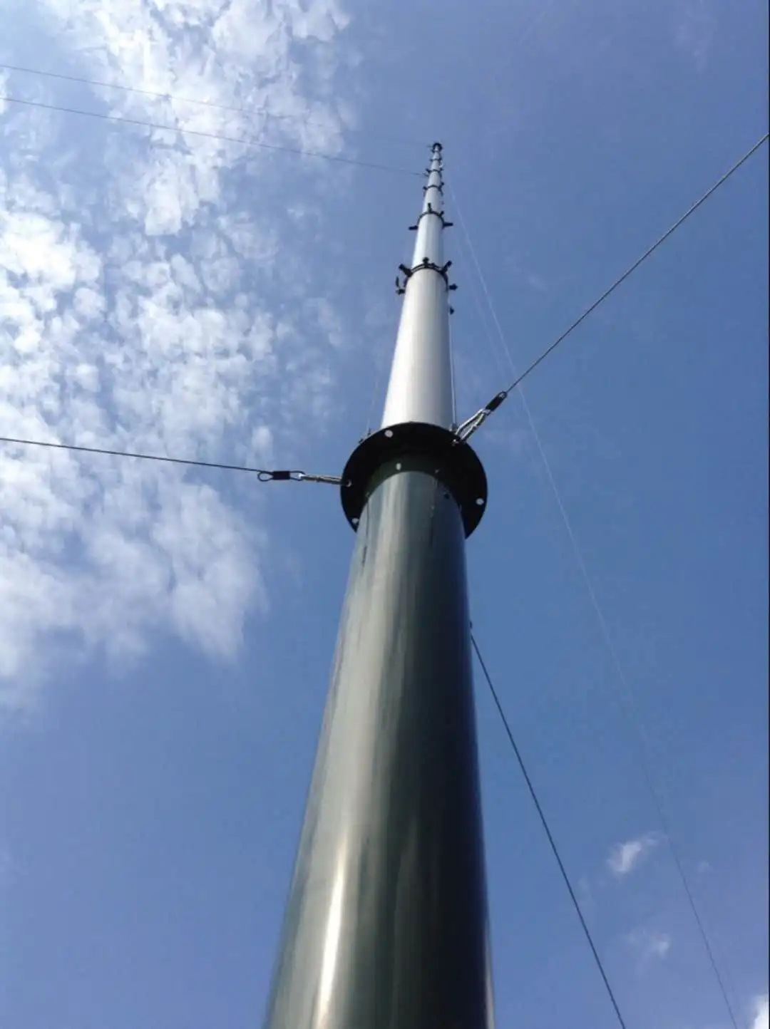15m 18m 22m Hand Lifting Telescopic Mobile Satellite Antenna Mast - Buy ...