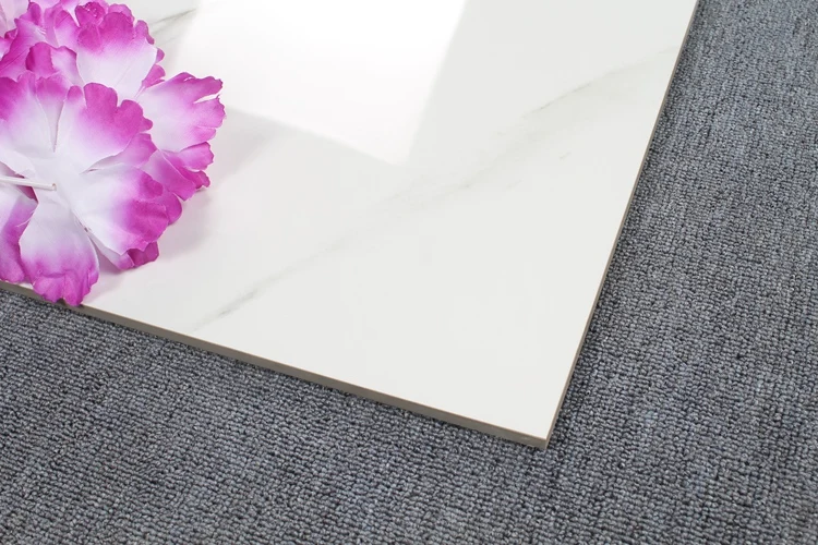 Yemen Ceramic Tiles Glossy Polished Glazed Bright Bone White Porcelain