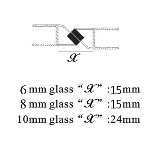 Customized Black Magnetic PVC Seal Strip for Bathroom Sliding Glass Door manufacture