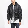 faux leather bomber jacket wholesale fur collar winter super warm jacket