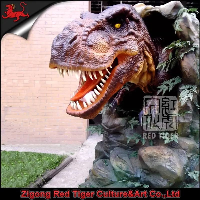 Animatronic Dinosaur T Rex Head Sculpture Buy Dinosaur Head T Rex Head Animatronic Dinosaur Cave Product On Alibaba Com