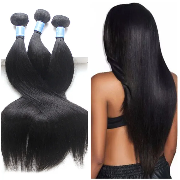 

Wholesale Straight Hair Bundles Unprocessed 100 Remy Virgin Human Extension Aliexpress Brazilian Mink Hair, Natural color