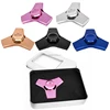 2017 Stocked EDC Metal Tri-Spinner Fidget Toys Aluminium Alloy Fidget Hand Spinners