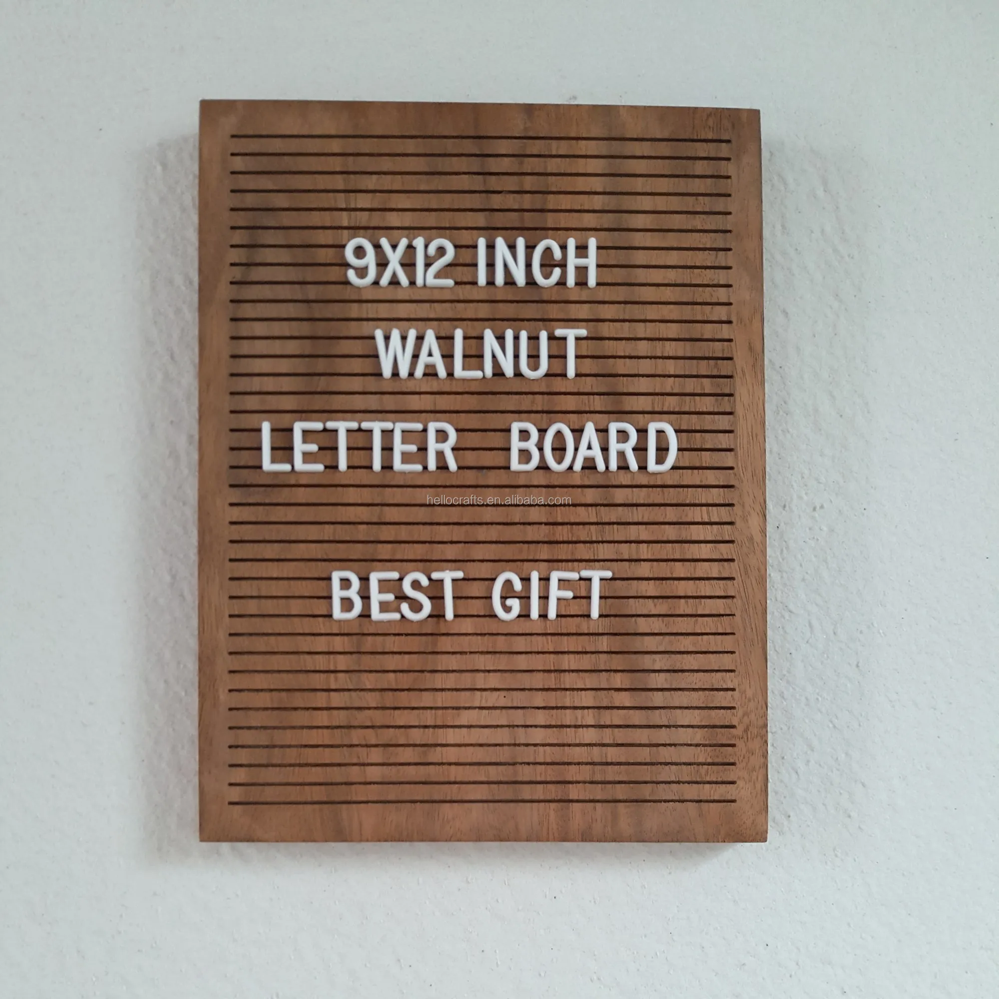 Hot Sale 9x12inch Walnut Wood Letter Board Letterboard/wood Message