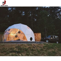 

Transparent 6-10 people Glamping geodesic tent dome for event on factory price