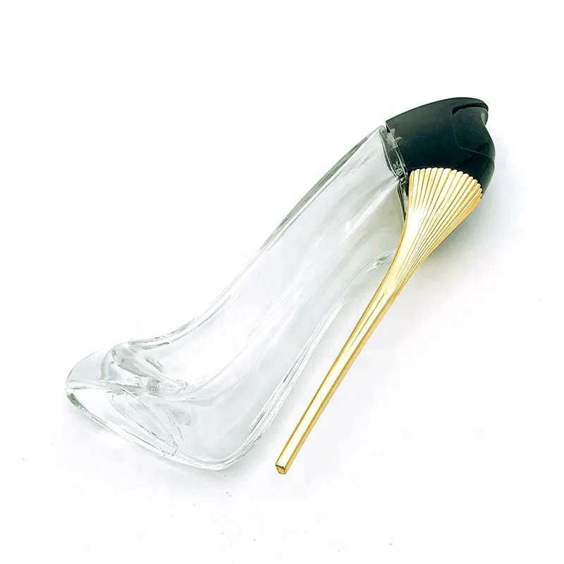 glass heel shoes