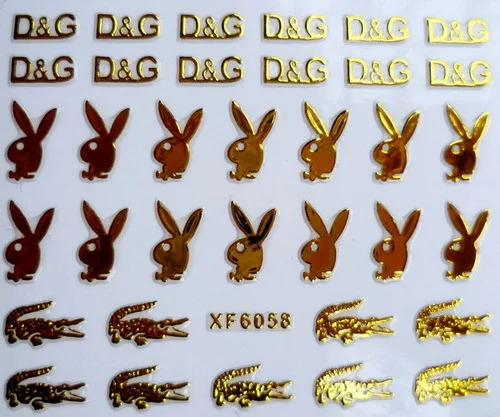 2016 Direct Selling Manicure Nails 2 Sheet Xfxf 3d Gilded Stickers Affixed Nail Polish Does Not