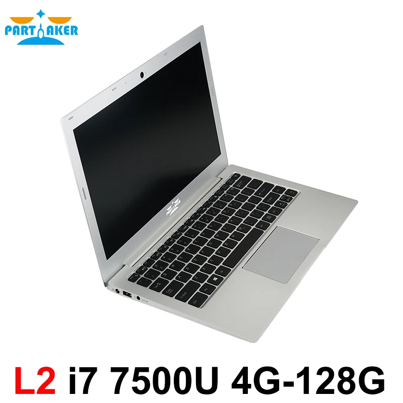 

Partaker L2 Win 10 Laptop Computer Notebook PC 13.3 Inch Core I7 7500U 8G Ram 256G SSD Backlit Keyboard 1920*1080 Ultrabook, Silver