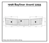 1998 Bayliner Avanti 3255 Swim Platform Pad Boat EVA Teak Decking 1/4" 6mm