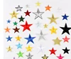 low price wholesale small colorful star iron-on embroidery patches