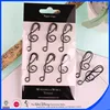 Popular clef paper clips 40mm 6pcs pack insert backer card with cellobag