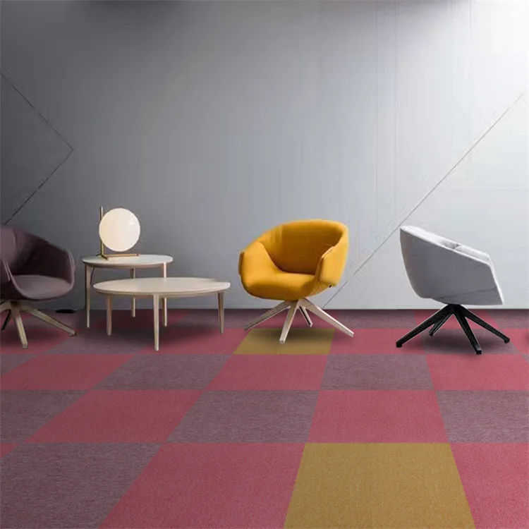 Plain Color 100sd Nylon Fireproof Commercial Black And White Carpet