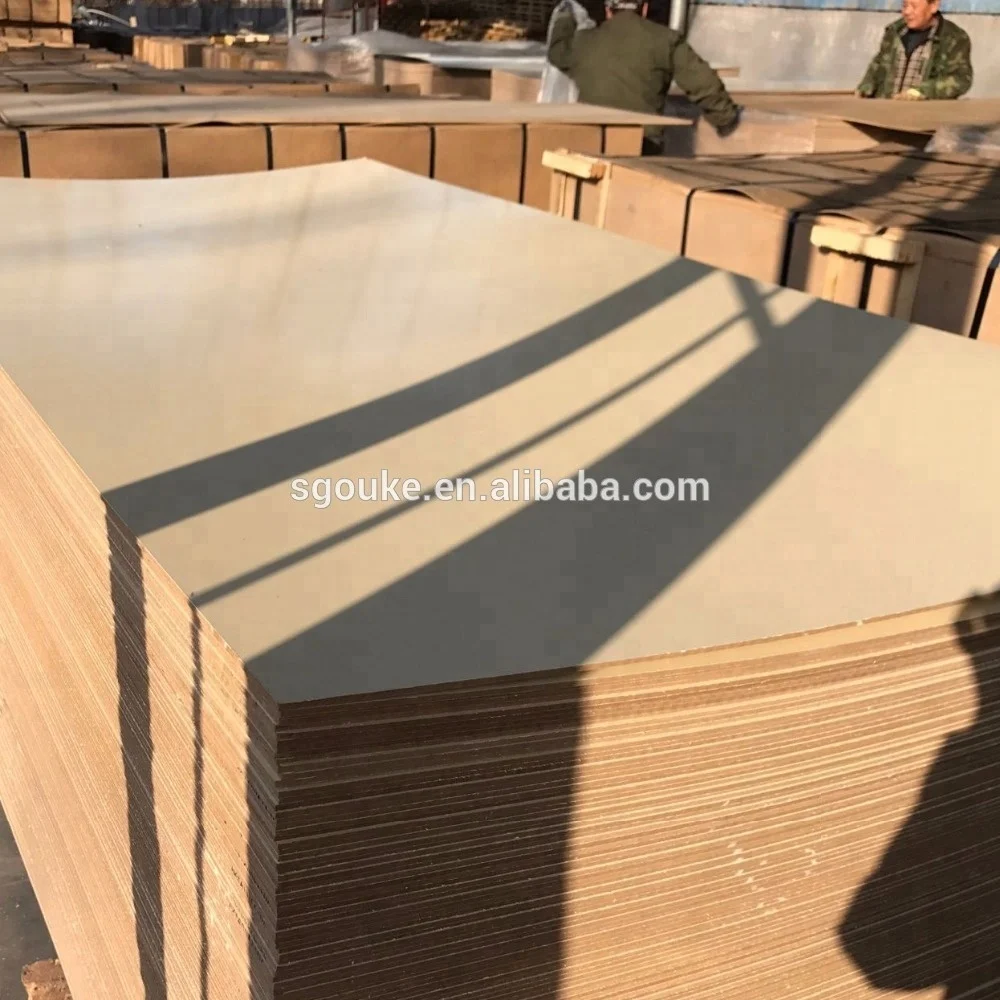 
5mm beige glossy melamine mdf 1220*2440 