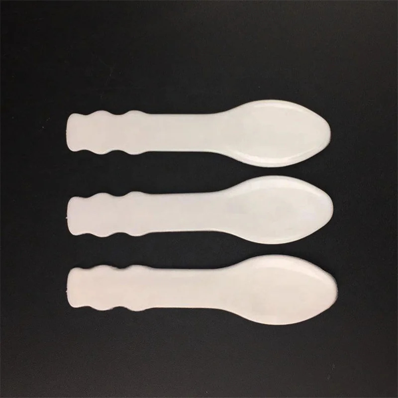 

Wholesale Make up Tools Spoon Spatula Cream Spatula Cosmetic Plastic any Color Accept Print Avalable Skin Care Cream 1pcs
