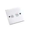 10A 2 Gang 1 Way Electric Botton Wall Switch