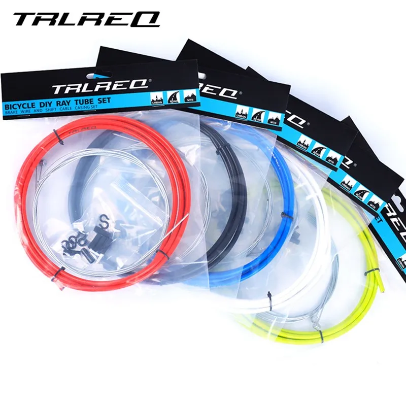 

Shift Gear Derailleur Kits Cycling PVC Mountain Road Bicycle Brake Cable sets, Red black blue white green