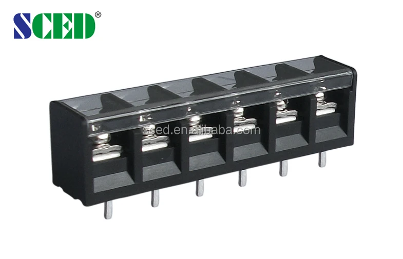 Pcb Pin Terminal 4 Position 300a 600v Barrier Terminal Block With Cover ...