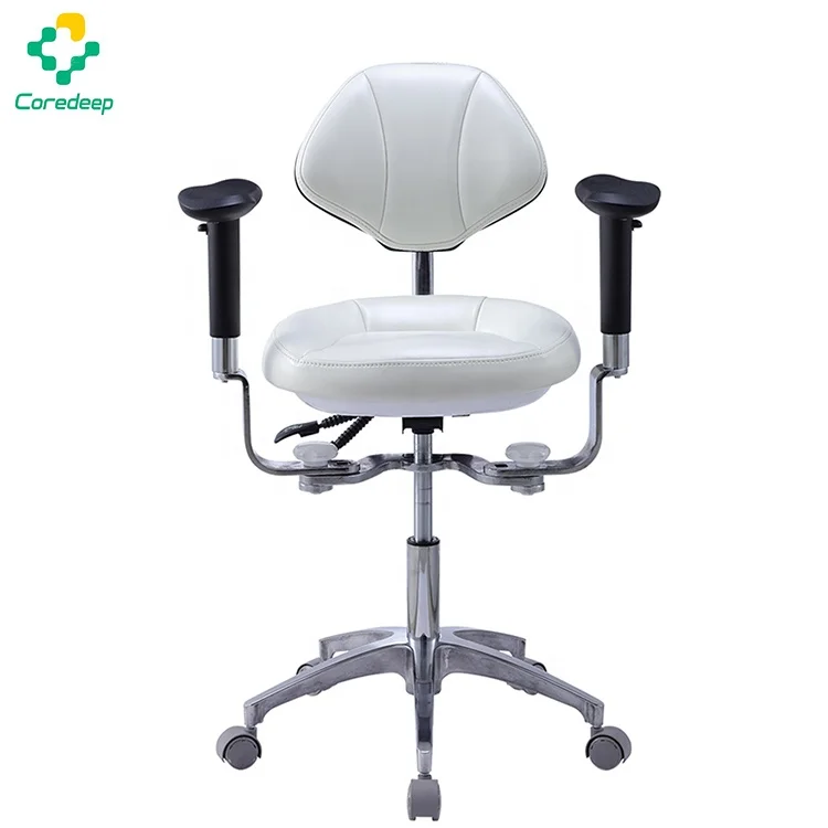 Medical Adjustable Ergonomic Dental Microscope Stool Dentist Chair