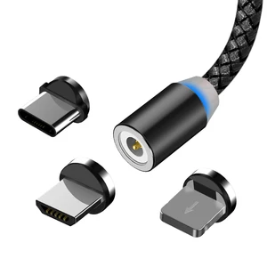 Fast magnetic phone charger micro usb cable
