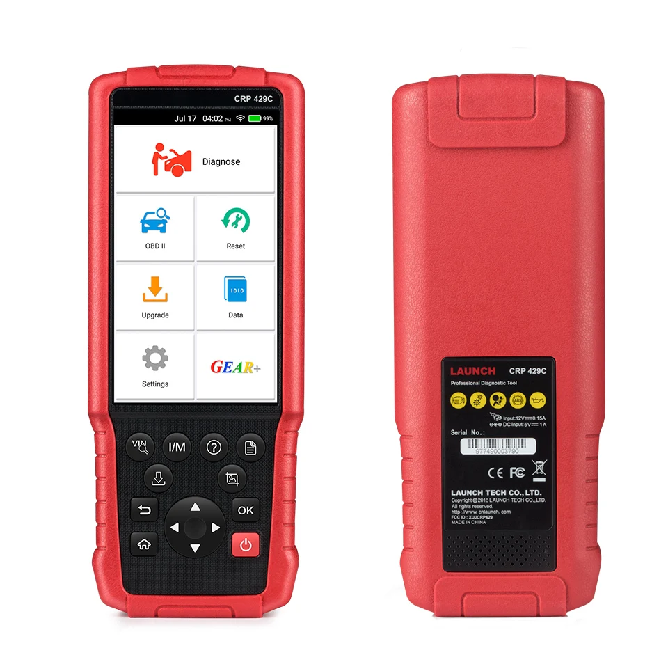 

LAUNCH X431 CRP429C OBD2 Code Reader for Engine/ABS/Airbag/AT test +11 Service CRP 429C Auto diagnostic tool PK CRP129 TOUCH PRO