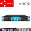 4 channel 300w top quality professional stereo audio amplifier for sale