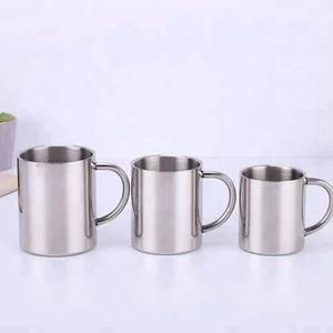 Image of Custom Double Walled Stainless Steel Camping Mug, Wholesale Reused Metal Mug