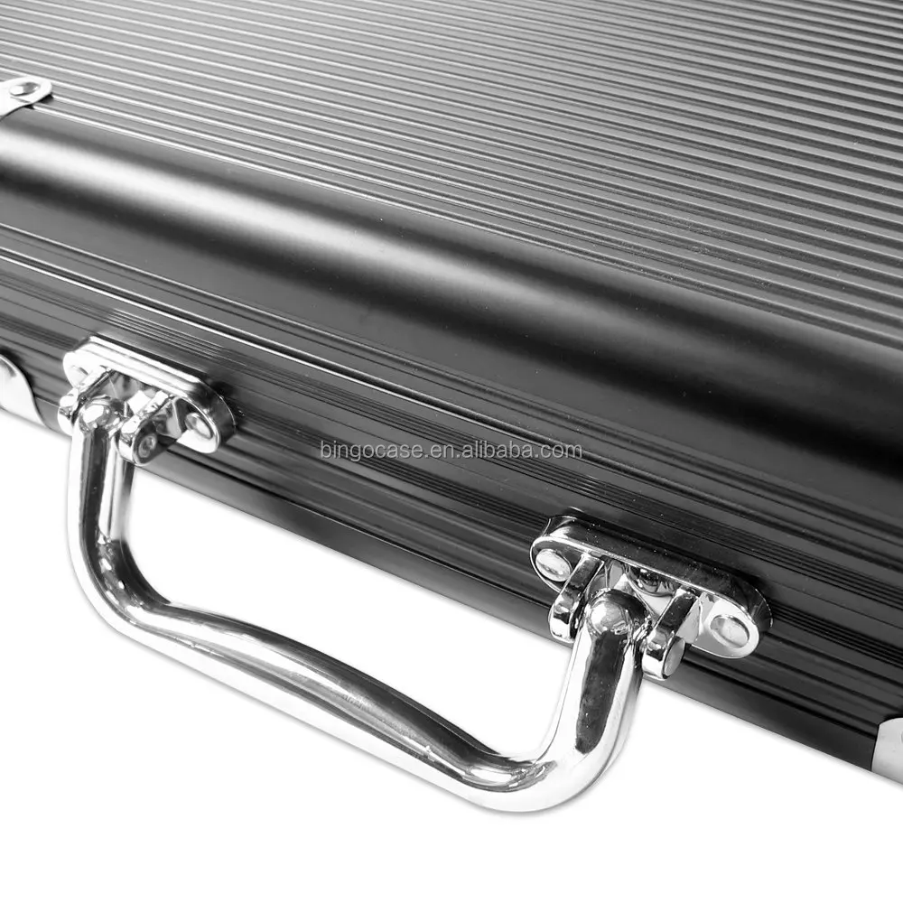 
High Quality Black Aluminum 500 Poker Chip Case 