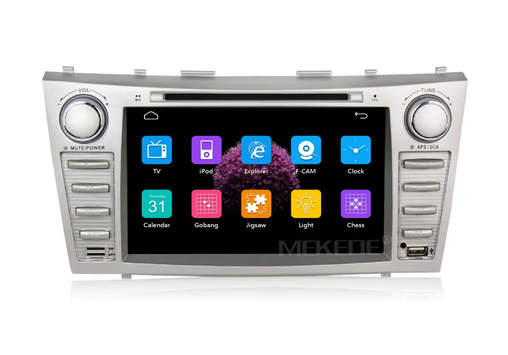 Perfect MEKEDE free shipping  Car GPS Navigation multimedia player For Toyota Camry 2007 2008 2009 2010 Head Unit Car Stereo radio BT 17