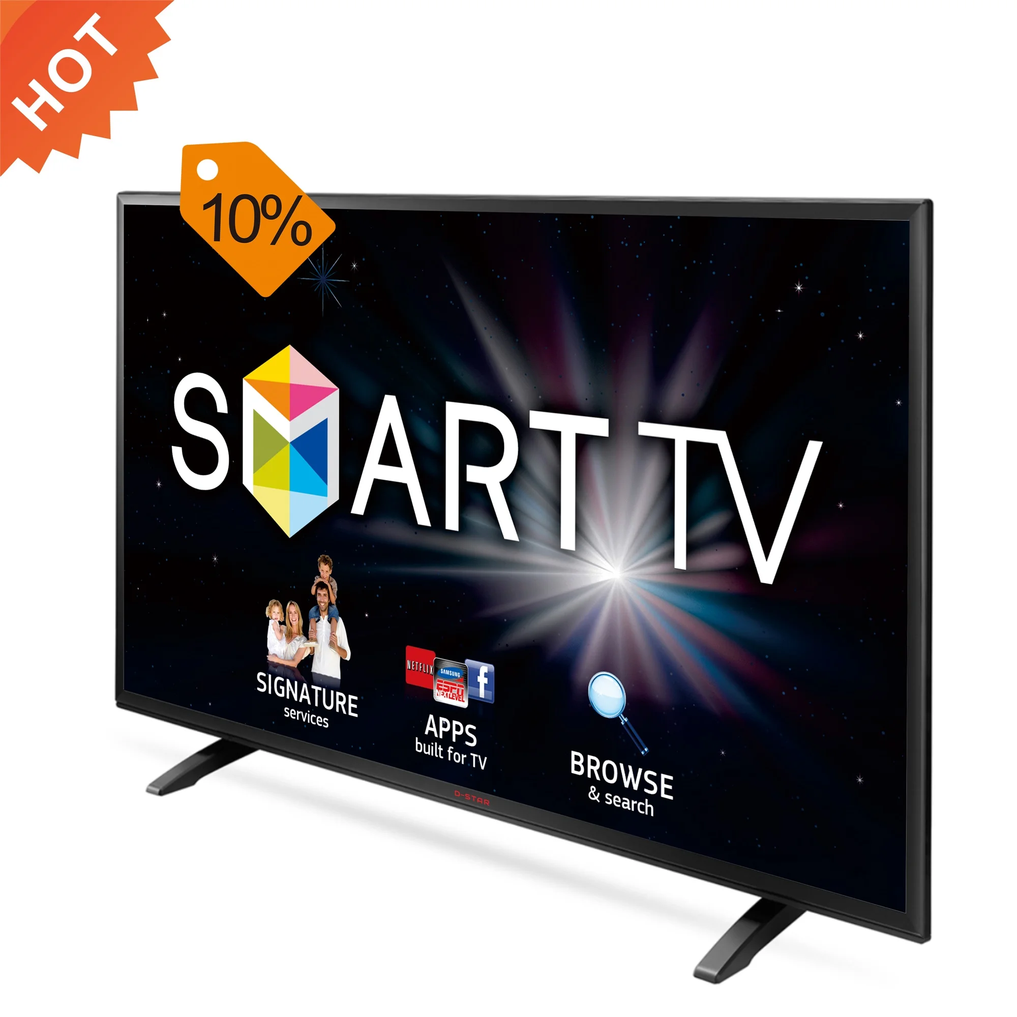 led television small bezel 32 inch electron flat screen 4k smart 3d lcd dled tv