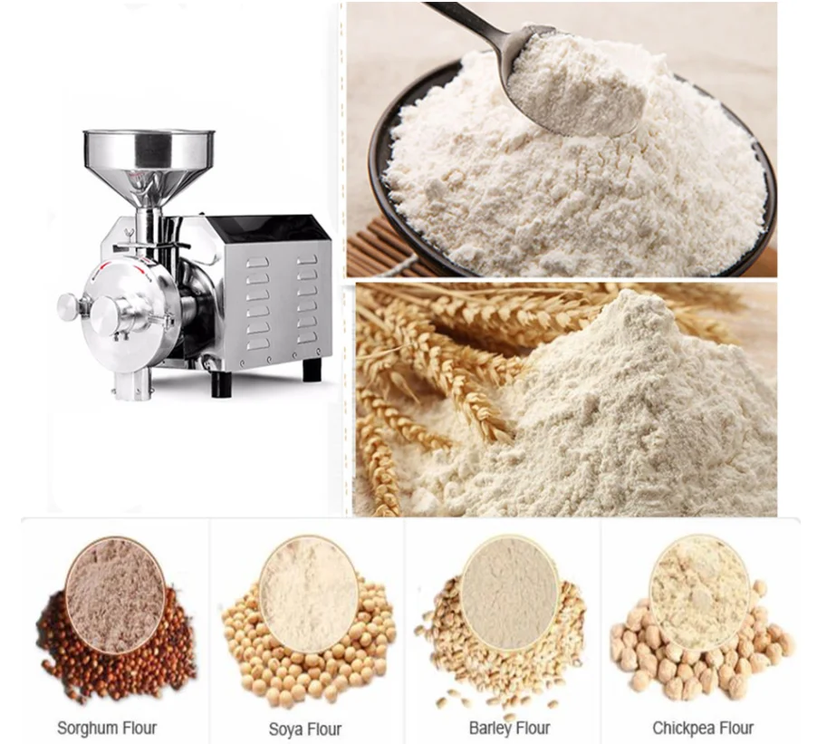 
ce Commercial Grain Grinder Flour Mill machine 