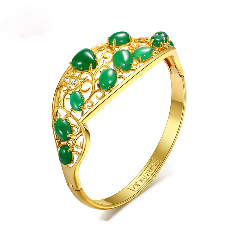 

XL5037 xuping fashionable jewelry gold jewelry jade bangle bracelet