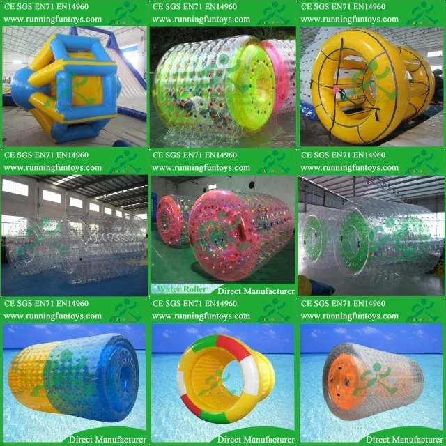 Colorful rope PVC or TPU material Inflatable water roller for sale, water walking roller, Inflatable Water Wheel, Pool Inflatable Water Roller, water drum roller, transparent water rollers, water rolling tube, aqua zorbing, inflatable roller ball for sale.jpg