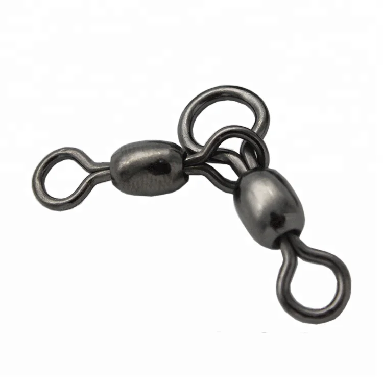 

Hot sale 3 Way Crane Swivels,Terminal Tackle fishing gear, Black nickel