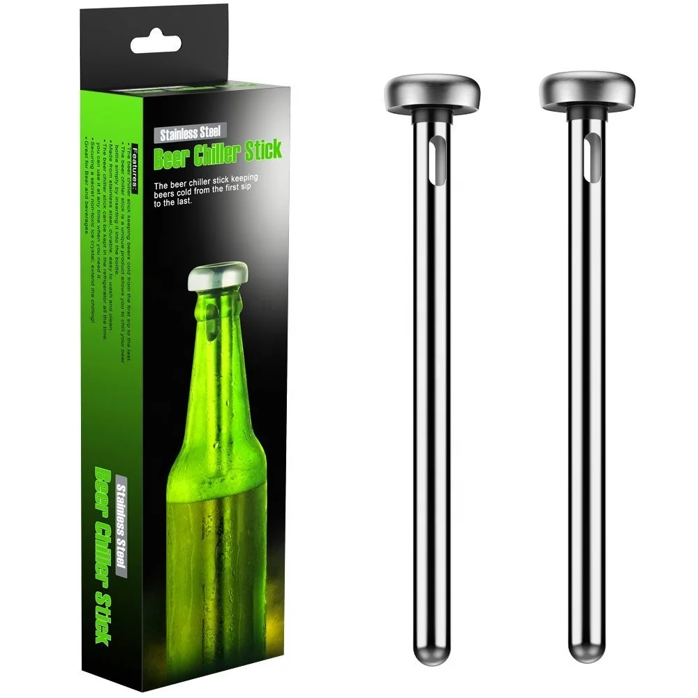 

2018 New 304 stainless steel beer chiller stick, Sliver & customerized color