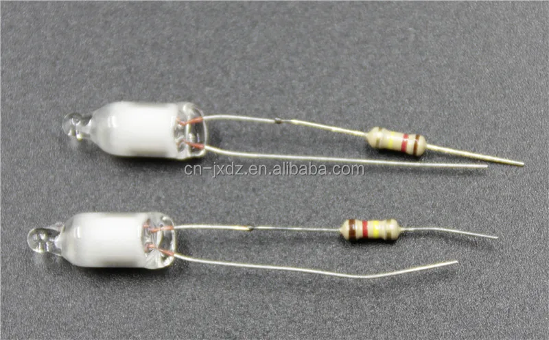 
different neon bulb neon lamp with resistor 
