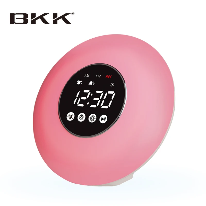 Wake up Light Alarm Clock Bluetooth Speaker (J12)