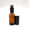 Hot sale free sample empty 50ml 100ml 200ml amber glass perfume spray bottle with spray