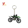 Chart 3d moto bicycle Shaped Ring Rubber Key Chains Transparent Pvc Keychain With Colorful Embossed Brand Logo